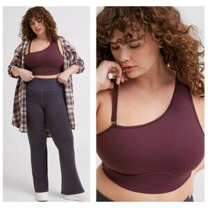 Torrid Plus Size One-Shoulder Wireless Sports Bra | Size 6X | NWT